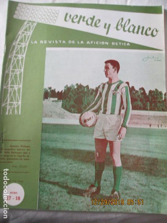 Sammelleidenschaft Sport: VERDE Y BLANCO REVISTA DE LA AFICI&Oacute;N B&Eacute;TICA - N&ordm; 17-18 1961.