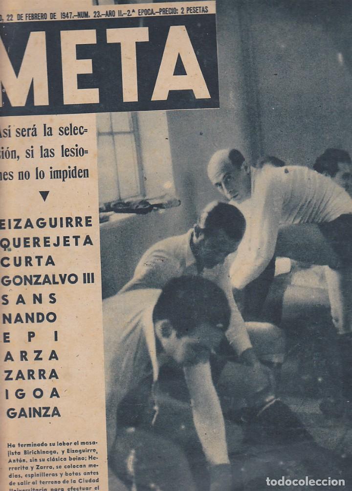 Sports collectibles: PERIODICO META 22 FEBRERO 1947