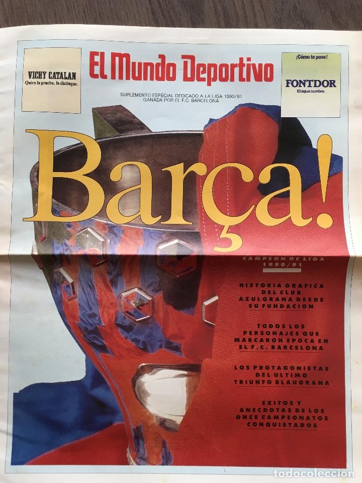 Coleccionismo deportivo: FC Barcelona. esp El Mundo Deportivo. liga 91. ver foto