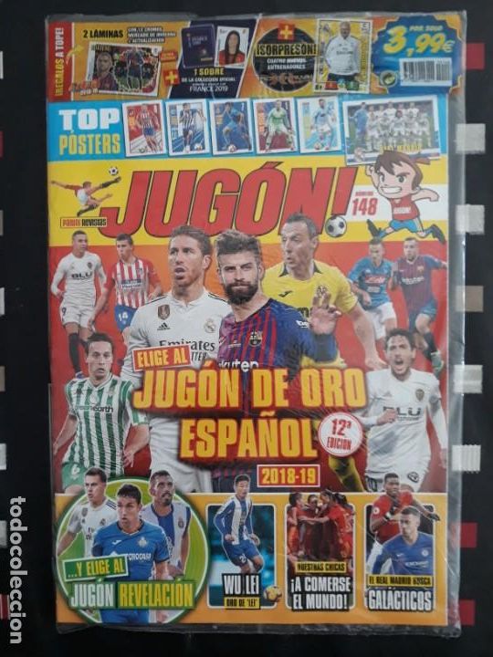 Coleccionismo deportivo: REVISTA JUGON 148. PANINI. ENVOLTORIO ORIGINAL. SIN CROMOS