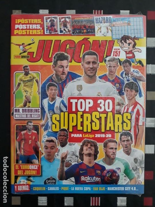 Coleccionismo deportivo: REVISTA JUGON 151. PANINI. ENVOLTORIO ORIGINAL. SIN CROMOS. precintada