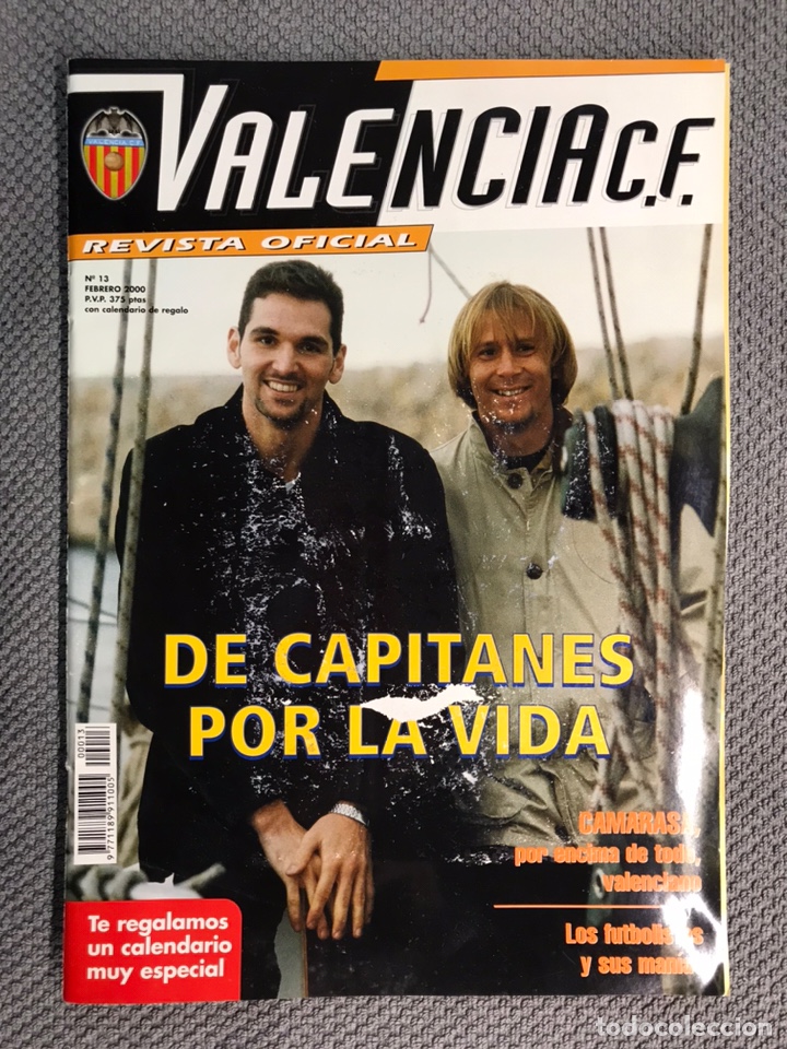 Sports collectibles: VALENCIA C.F. Revista Oficial No.13, Poster en p&aacute;ginas centrales (Febrero de 2000)