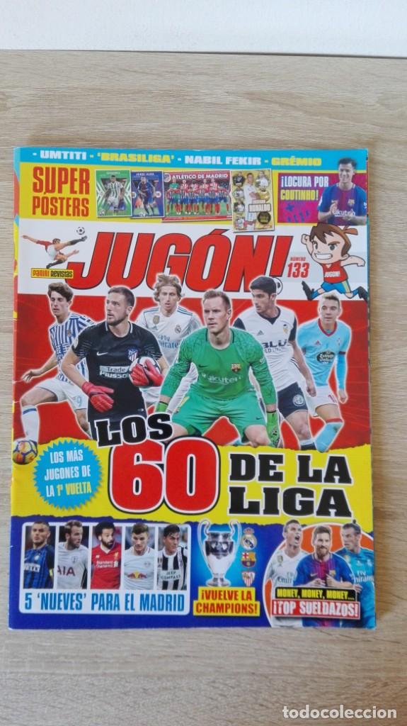 Collectionnisme sportif: REVISTA JUG&Oacute;N N&ordm; 133-A&Ntilde;O 2018-PANINI-CON POSTERS SIN CROMOS.