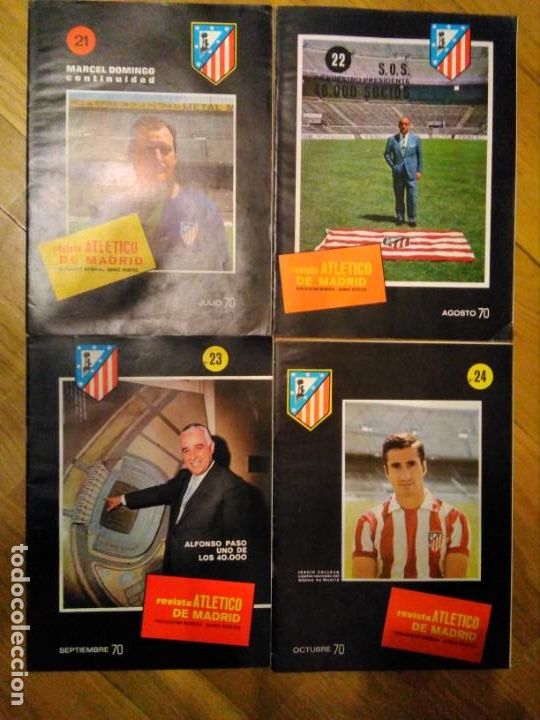 Coleccionismo deportivo: Revistas f&uacute;tbol Atl&eacute;tico Madrid 21-22-23-24