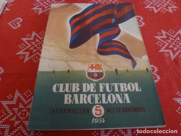 Coleccionismo deportivo: (ENC) BOLET&Iacute;N F.C.BARCELONA DICIEMBRE-1954- EST&Aacute; EN MARCHA EL NUEVO ESTADIO CAMP NOU DEL BAR&Ccedil;A