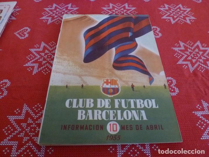 Collectionnisme sportif: (ENC) BOLET&Iacute;N F.C.BARCELONA ABRIL-1955- EST&Aacute; EN MARCHA EL NUEVO ESTADIO CAMP NOU DEL BAR&Ccedil;A