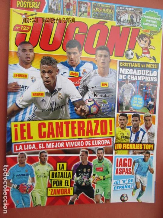 Collectionnisme sportif: JUG&Oacute;N - PANINI REVISTA - N&ordm; 122 - EL CANTERAZO , MEGADUELO DE CHAMPIONS ...