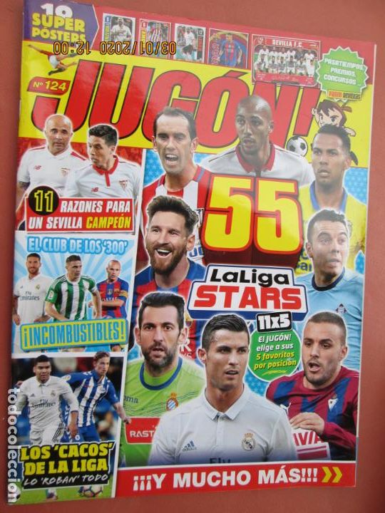 Collectionnisme sportif: JUG&Oacute;N - PANINI REVISTA - N&ordm; 124 - 55 LA LIGA STAR ...