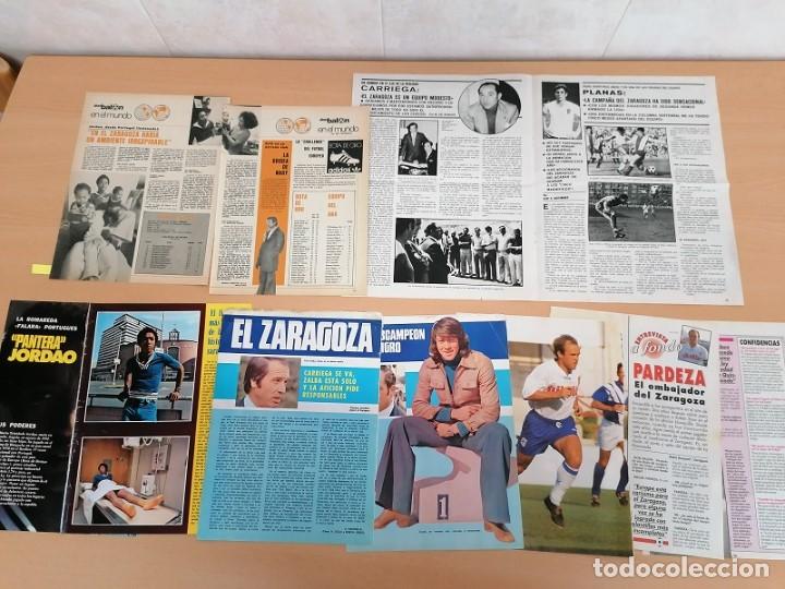 Sammelleidenschaft Sport: Reportajes revistas entrevistas futbol Zaragoza Pardeza Jordao Lobo Diarte La Romareda