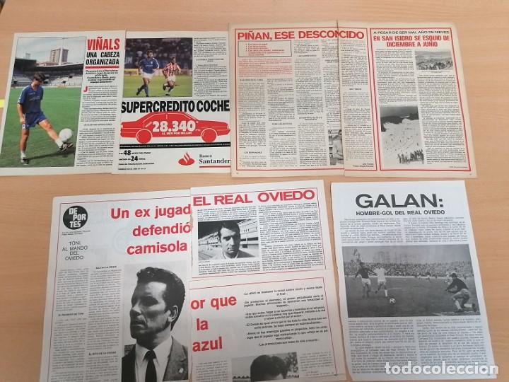 Sammelleidenschaft Sport: Reportajes revistas entrevistas futbol Oviedo Carlos Tartiere Galan Vi&ntilde;als