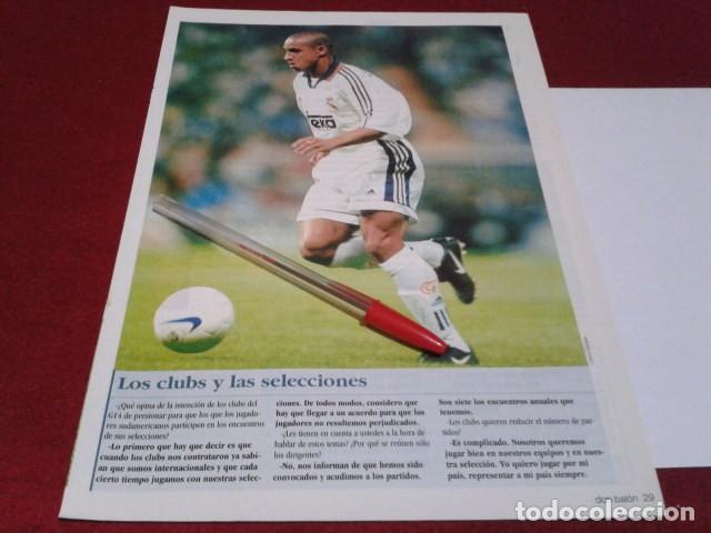 Collezionismo sportivo: POSTER HOJA REVISTA A4 (  ROBERTO CARLOS - REAL MADRID )