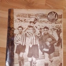 Coleccionismo deportivo: REVISTA MARCA. EL ATLETICO DE BILBAO CAMPEÓN AL VENCER AL VALENCIA. AÑO 1944. 