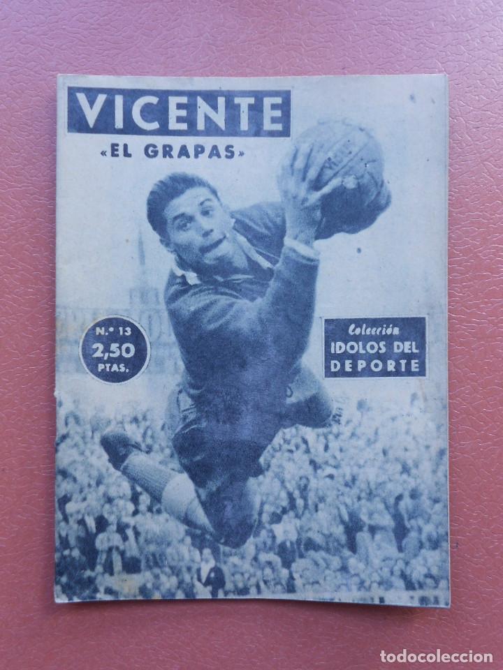 Sammelleidenschaft Sport: ANTIGUA REVISTA COLECCION IDOLOS DEL DEPORTE - N&ordm; 13 - VICENTE - A&Ntilde;OS 50