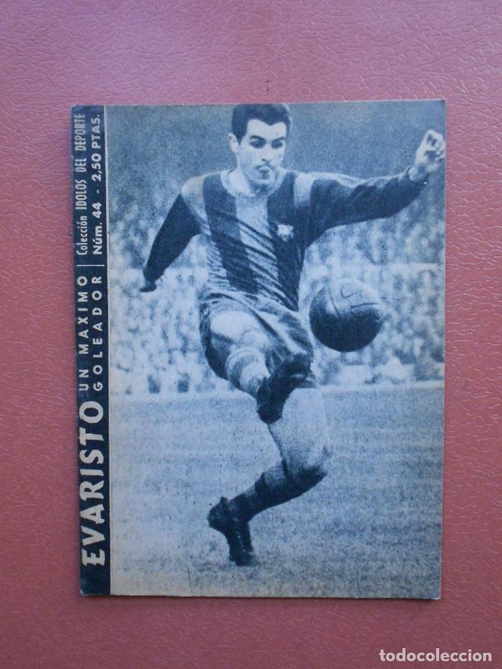 Collectionnisme sportif: ANTIGUA REVISTA COLECCION IDOLOS DEL DEPORTE - N&ordm; 44 - EVARISTO - A&Ntilde;OS 50