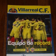 Coleccionismo deportivo: REVISTA OFICIAL VILLARREAL CF VS UD ALMERIA. 19 ENERO 2014 POSTER S. ASENJO.16 PAG. VER FOTOS. Lote 201724322
