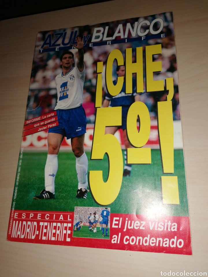 Sports collectibles: Antigua revista TENERIFE AZUL Y BLANCO - 22 enero 1993