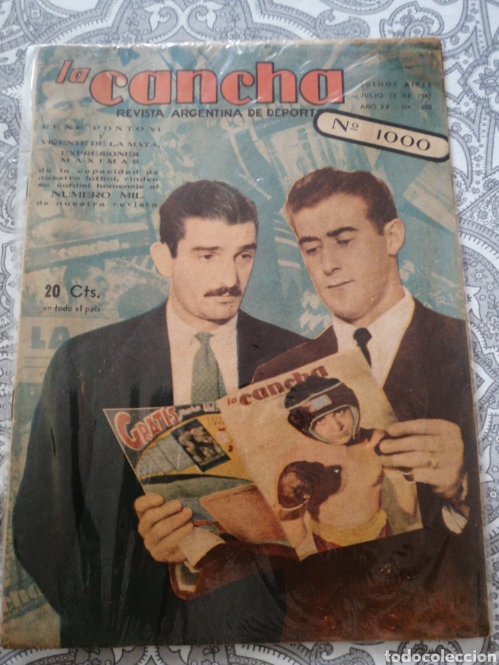 Sports collectibles: Revista argentina de deportes La Cancha, no 1000,23 julio 1947