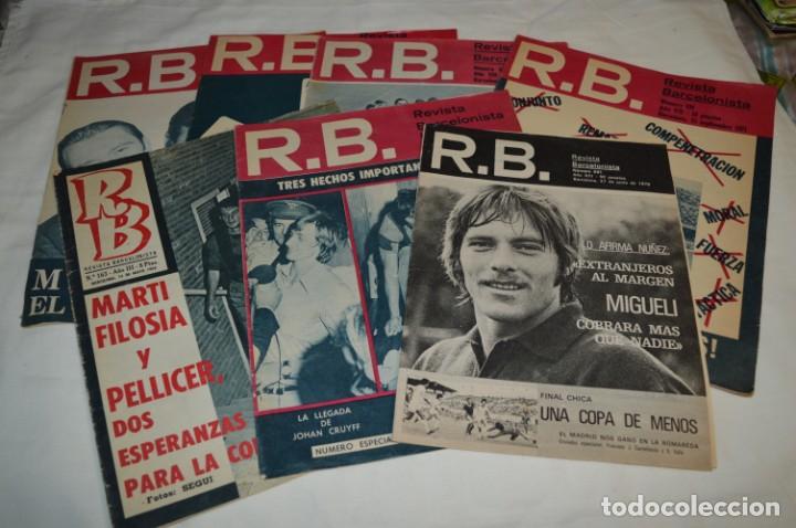 7 EJEMPLARES / REVISTAS - R.B. / REVISTA BARCELONISTA - AÑOS 60 / 70 - NÚMEROS VARIADOS ¡MIRA! (Coleccionismo Deportivo - Revistas y Periódicos - otros Fútbol)
