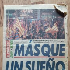 Coleccionismo deportivo: EL PERIODICO.DEPORTES. MAS QUE UN SUEÑO.CAMPEON LIGA 84-85. 25/3/1985. BARÇA. F.C BARCELONA. FUTBOL.. Lote 204676516