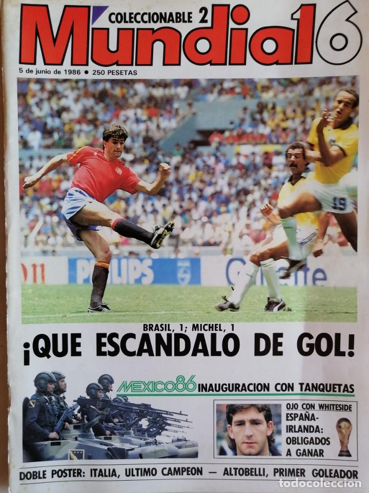 Sports collectibles: REVISTA MUNDIAL MEXICO86 COLECCIONABLE NO.2 -INCLUYE POSTER CENTRAL