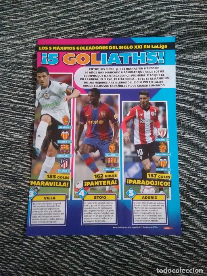 Coleccionismo deportivo: GOLEADORES: DAVID VILLA VALENCIA, ETO'O BARCELONA Y ADURIZ ATHLETIC - REPORTAJE 1 P&Aacute;G REVISTA JUG&Oacute;N