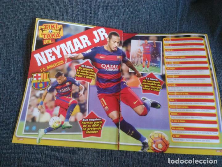 Coleccionismo deportivo: TIKI TAKA NEYMAR BARCELONA BAR&Ccedil;A - P&Oacute;STER 1 P&Aacute;G REVISTA JUG&Oacute;N REPORTAJE Y DATOS. EIBAR STARS