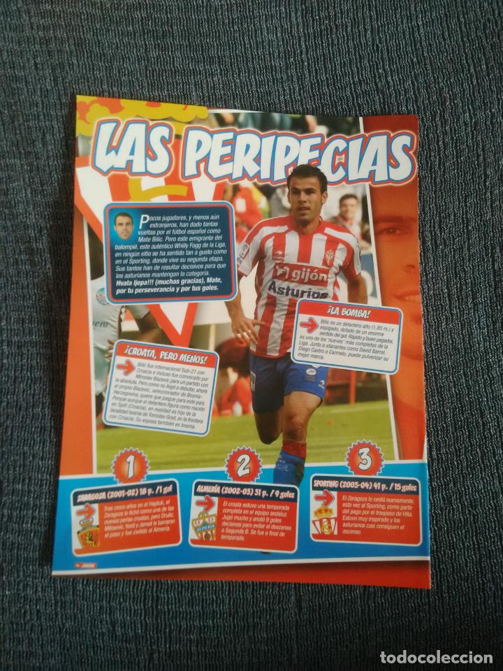 Coleccionismo deportivo: MATE BILIC SPORTING DE GIJ&Oacute;N TIPO P&Oacute;STER 1 P&Aacute;GINA REVISTA JUG&Oacute;N CON DATOS + DIEGO ARMANDO MARADONA