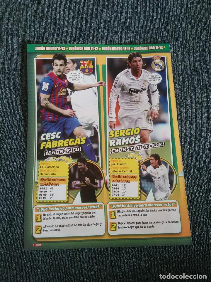 Coleccionismo deportivo: CESC F&Aacute;BREGAS SERGIO RAMOS FERNANDO LLORENTE ROBERTO SOLDADO - TIPO P&Oacute;STER 2 P&Aacute;G REVISTA JUG&Oacute;N