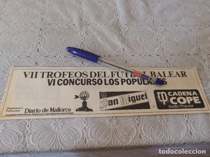 Coleccionismo deportivo: VII TROFEOS DEL F&Uacute;TBOL BALEAR CERVEZA SAN MIGUEL CADENA COPE RECORTE PERI&Oacute;DICO MALLORCA 1988