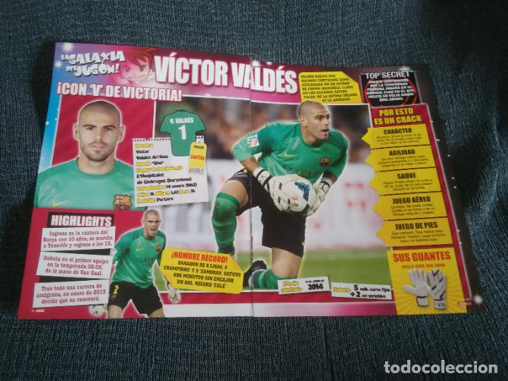 Coleccionismo deportivo: V&Iacute;CTOR VALD&Eacute;S BARCELONA BAR&Ccedil;A - P&Oacute;STER 1 P&Aacute;G REVISTA REPORTAJE GALAXIA DEL JUG&Oacute;N + ISCO REAL MADRID