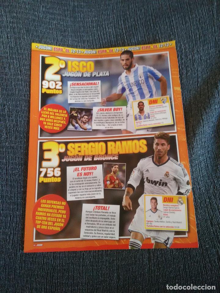 Coleccionismo deportivo: ANDR&Eacute;S INIESTA BARCELONA BAR&Ccedil;A ISCO M&Aacute;LAGA SERGIO RAMOS REAL MADRID REPORTAJE 2 P&Aacute;G REVISTA JUG&Oacute;N