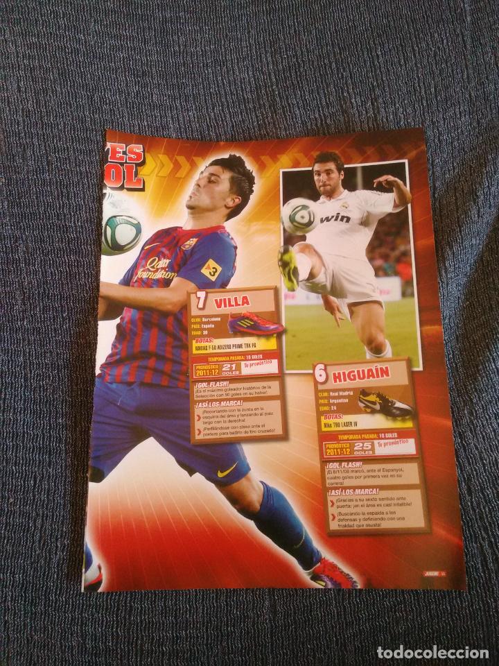 Coleccionismo deportivo: DAVID VILLA BARCELONA HIGUA&Iacute;N REAL MADRID ROSSI SOLDADO FALCAO REPORTAJE 2 P&Aacute;G REVISTA JUG&Oacute;N