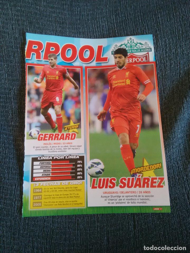 Coleccionismo deportivo: LUIS SU&Aacute;REZ STEVEN GERRARD LIVERPOOL REPORTAJE 1 P&Aacute;G REVISTA JUG&Oacute;N + REVIVAL LIGA 83-84 MARADONA