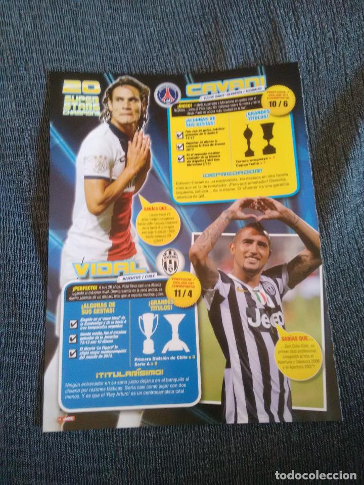 Coleccionismo deportivo: ARTURO VIDAL CAVANI PSG KUN AG&Uuml;ERO ROBBEN ISCO REAL MADRID - REPORTAJE 2 P&Aacute;G REVISTA JUG&Oacute;N