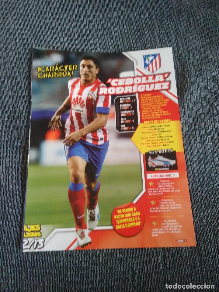 Collectionnisme sportif: CEBOLLA RODR&Iacute;GUEZ ATL&Eacute;TICO MADRID TIPO P&Oacute;STER 1 P&Aacute;G REVISTA JUG&Oacute;N + ESSIEN REAL MADRID JOAO PEREIRA