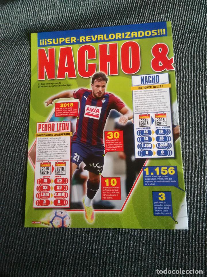 Coleccionismo deportivo: PEDRO LE&Oacute;N EIBAR TIPO P&Oacute;STER 1 P&Aacute;G REVISTA JUG&Oacute;N + JOAQU&Iacute;N INIESTA SERGIO RAMOS GABI JUAFRAN NAVARRO
