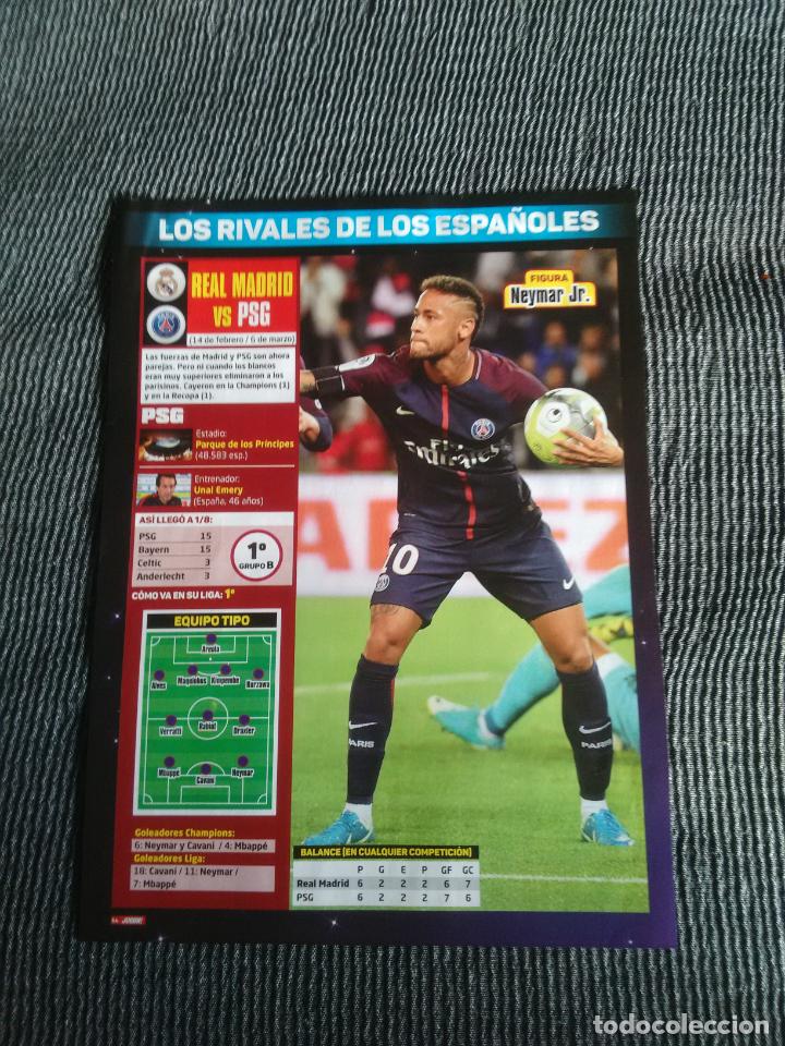 Coleccionismo deportivo: NEYMAR PSG TIPO P&Oacute;STER 1 P&Aacute;G REVISTA JUG&Oacute;N, LEO MESSI BARCELONA JES&Uacute;S NAVAS SEVILLA CHAMPIONS LEAGUE