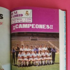 Coleccionismo deportivo: REVISTA REAL MADRID AÑO 1970 COMPLETO - TOMO 12 REVISTAS BOLETIN OFICIAL