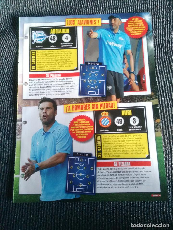 Coleccionismo deportivo: ABELARDO ALAV&Eacute;S RUBI ESPANYOL PACO L&Oacute;PEZ LEVANTE SERGIO VALLADOLID REPORTAJE 2 P&Aacute;G REVISTA JUG&Oacute;N