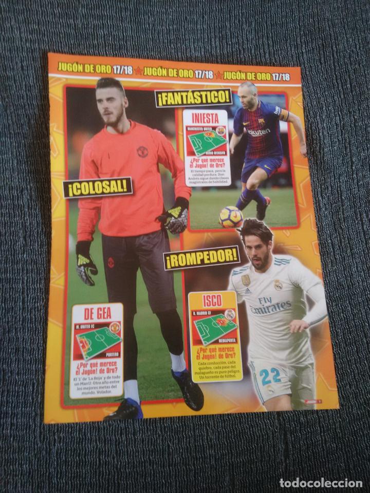 Coleccionismo deportivo: DE GEA INIESTA BARCELONA ISCO REAL MADRID JOAQU&Iacute;N KOKE GERARD MORENO REPORTAJE 2 P&Aacute;GS REVISTA JUG&Oacute;N