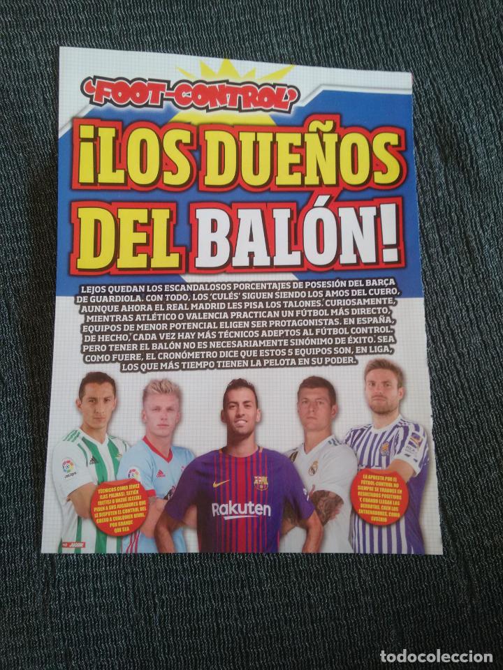 Coleccionismo deportivo: BUSQUETS BARCELONA KROOS REAL MADRID WASS GUARDADO ILLARRAMENDI REPORTAJE REVISTA JUG&Oacute;N CAPI COMICS