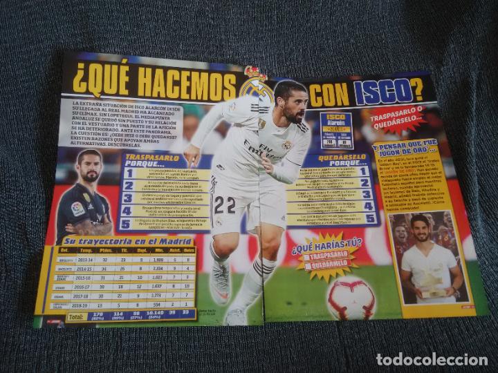 Coleccionismo deportivo: ISCO REAL MADRID REPORTAJE 2 P&Aacute;G REVISTA JUG&Oacute;N + TU ERES EL MISTER ROJA ESPA&Ntilde;A SELECCI&Oacute;N ESPA&Ntilde;OLA