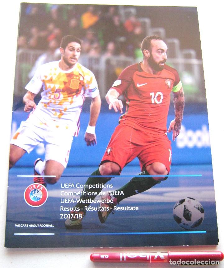 Collezionismo sportivo: REVISTA MAGAZINE UEFA COMPETICIONES 2017&ndash;18 TODOS RESULTADOS RESULTS EUROPA OFFICIAL UEFA R342R
