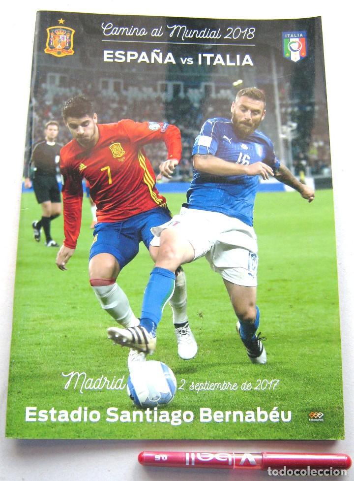 Sammelleidenschaft Sport: REVISTA PROGRAMA FUTBOL ESPA&Ntilde;A ITALIA MADRID 2-9-17 OFICIAL FEF 56 PGS MAGAZINE CALCIO RIVISTA R341R