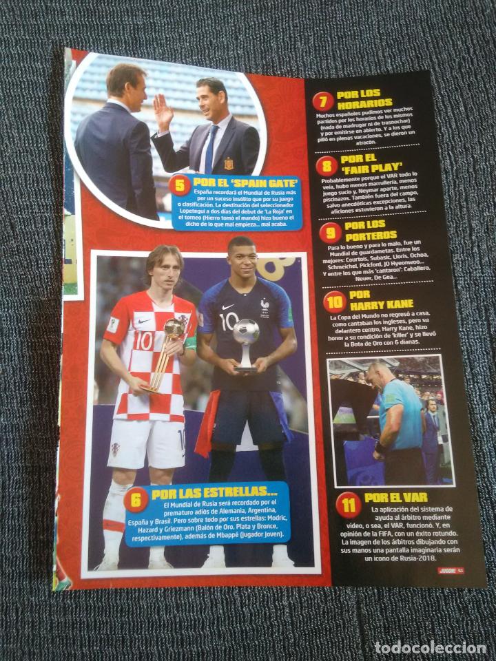 Coleccionismo deportivo: MODRIC CROACIA MBAPP&Eacute; FRANCIA LOPETEGUI Y HIERRO ESPA&Ntilde;A REPORTAJE 1 P&Aacute;G REVISTA JUG&Oacute;N MUNDIAL 2018