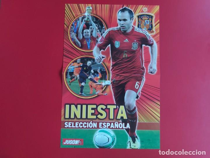 Collectionnisme sportif: POSTER REVISTA JUGON INIESTA SELECCION ESPA&Ntilde;OLA 2014