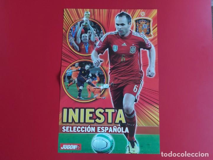 Collectionnisme sportif: POSTER REVISTA JUGON INIESTA SELECCION ESPA&Ntilde;OLA PARTIDO FINAL MUNDIAL 2010 CONTRA HOLANDA