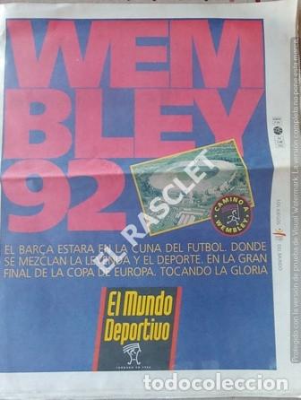 Coleccionismo deportivo: DIARIO EL MUNDO DEPORTIVO - WEMBLEY92 -