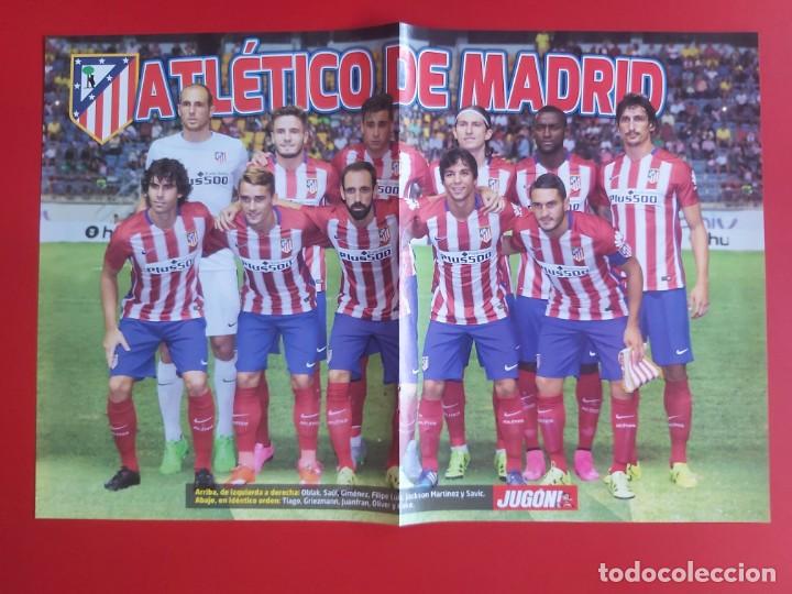 Sammelleidenschaft Sport: POSTER DOBLE REVISTA JUGON ALINEACION ATLETICO DE MADRID 15 16 MAS ESPA&Ntilde;A EURO 2016