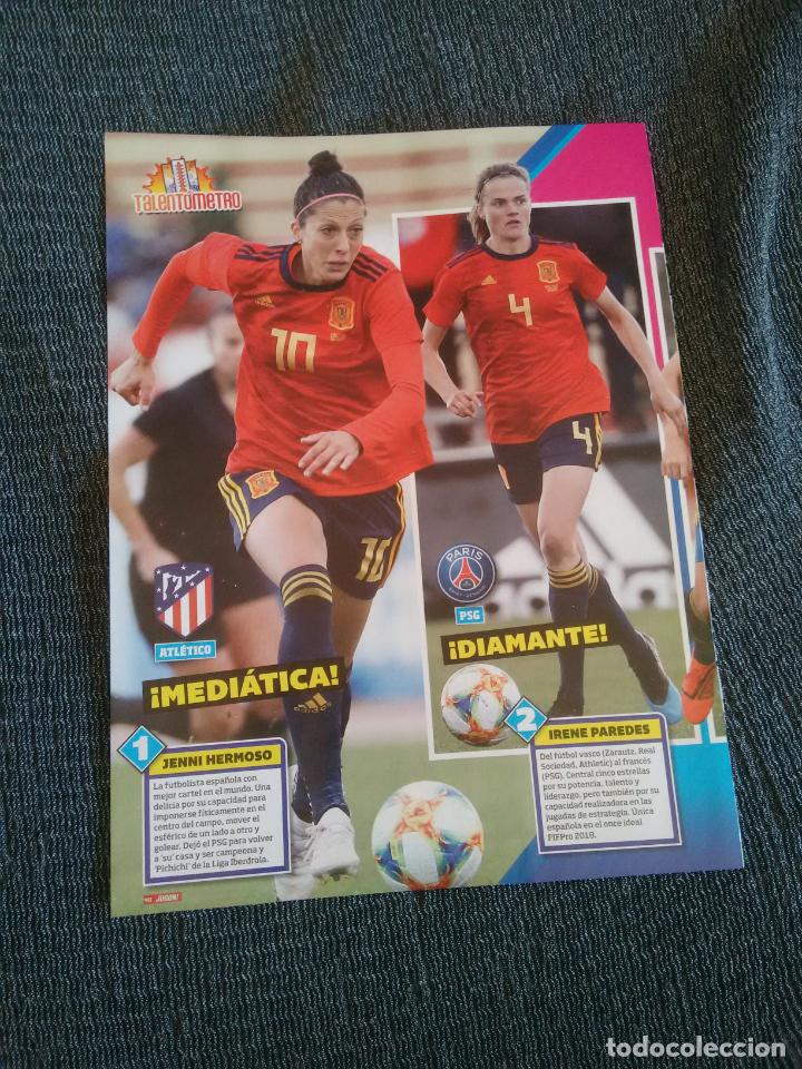 Collectionnisme sportif: JENNI HERMOSO IRENE PAREDES TIPO P&Oacute;STER REVISTA JUG&Oacute;N T&Uacute; ERES MISTER SELECCI&Oacute;N ESPA&Ntilde;OLA FEMENINA